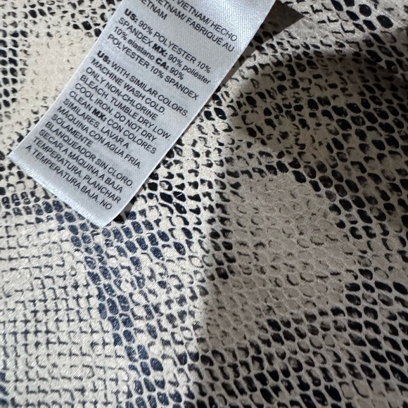 Chico's Gray and White Python Print Cardigan - Picture 12 of 12